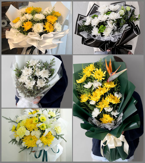 湖北黄冈市黄梅县濯港镇吴咀村白事花束代送